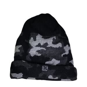 ZeroXposur Black and Greyy Camo Winter Hat Youth S/M
